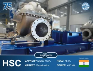 HSC Ruhrpumpen pump, India project